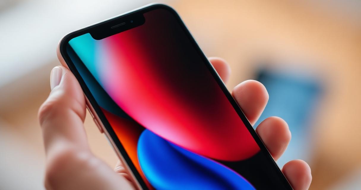 Mobile phone showing gambling statistics